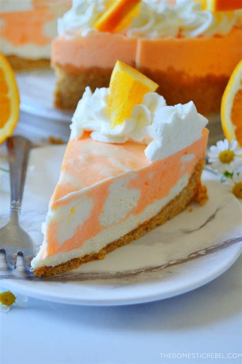 The Best No Bake Orange Creamsicle Cheesecake The Domestic Rebel