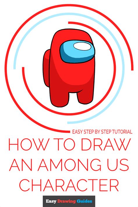 How To Draw An Among Us Character Really Easy Drawing