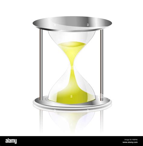Measuring Time With Hourglass Stock Photo Alamy