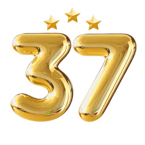 número de aniversario de 37 años 11297126 PNG