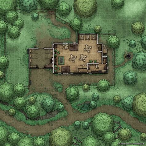 Dnd Tavern Map Tavern Map Battle Maps Half Pint Fantasy Version Rpg Dnd Reddit X Dungeon