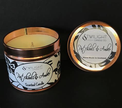 Luxury Rose Gold Damask Candle Tins Twilight Candle Company
