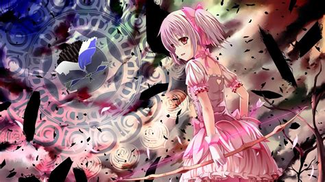 Wallpaper Illustration Anime Girls Mahou Shoujo Madoka Magica