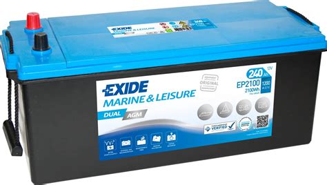 Exide Ep2100 Dual Agm Leisure Marine Battery Powerland Industries Ltd