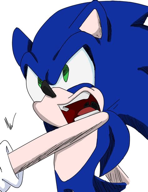Angry Sonic By Tobizetsu On Deviantart