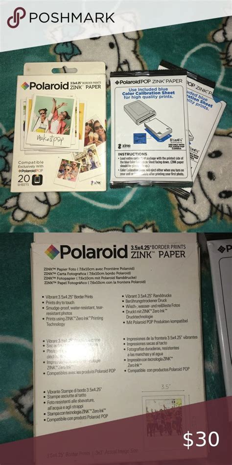 Polaroid Zink Paper Border Prints Borders For Paper Border Print