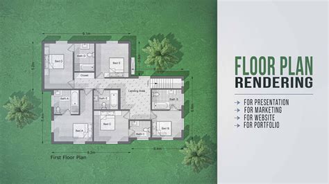 How To Make A Floor Plan For Presentation Photoshop Tutorial