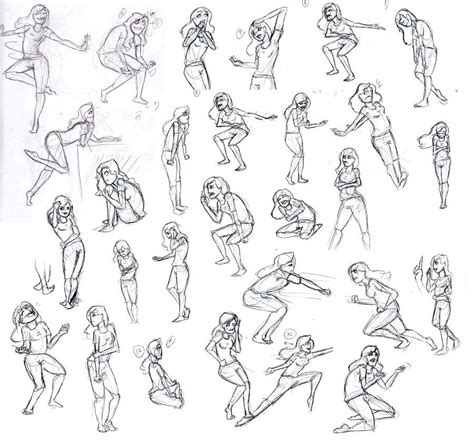 Action Poses Sorta By Ariel523 On Deviantart Sketch Poses Art