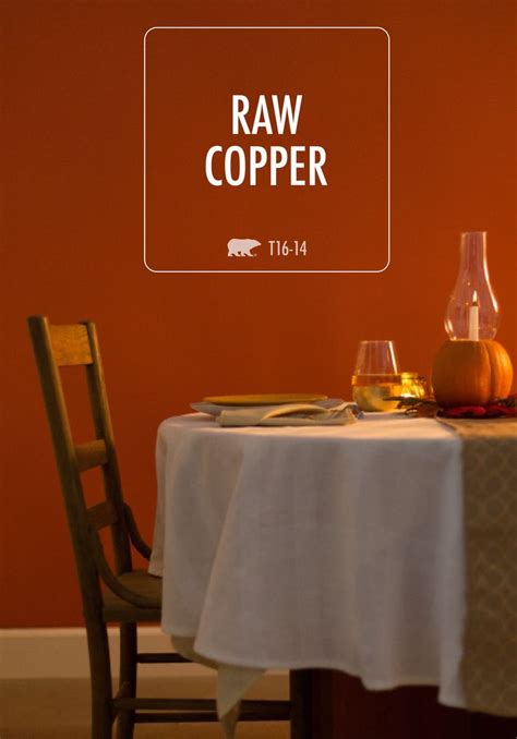 So if you miss that, give this one a try (: Raw Copper BEHR paint is sure to take center stage in your ...