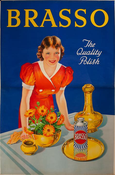 Brasso The Quality Polish Original British Advertising Poster David