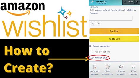 How To Create Amazon Wish List Youtube