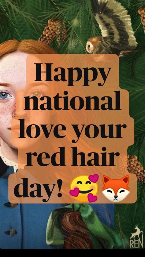 Happy National Love Your Red Hair Day 🥰🦊 Red Hair Day Hair Day Red