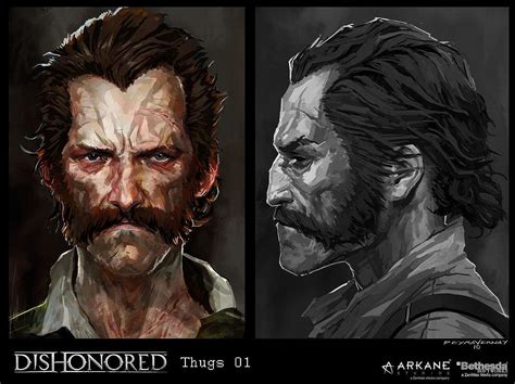 Artstation Dishonored Thugs01 Cedric Peyravernay Concept Art Game