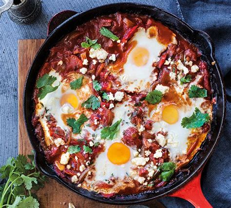 This loaded couscous green salad is amazing! Shakshuka Eggs | Shakshuka, Recipes, Vegetable platter