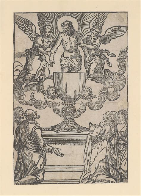 Anonymous Italian 16th Century The Triumph Of The Eucharist Christ