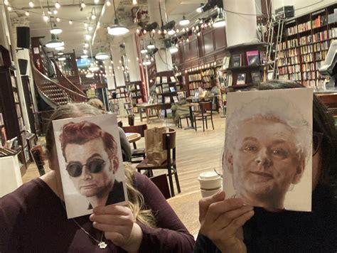 Two pals at a bookshop in SoHo (technically) : r/GoodOmensAfterDark