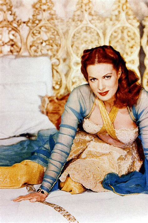 Maureen Ohara In A Promotional Photo For Flame Of Araby 1951 Maureen Ohara Classic Movie