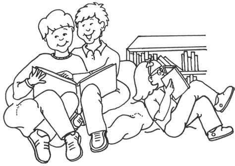 Reading Clipart Black In White Clip Art Library