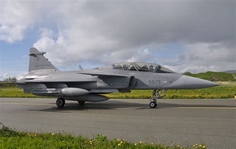 Air Aircraft Fighter Force Jet Military Swedish Saab Jas 39