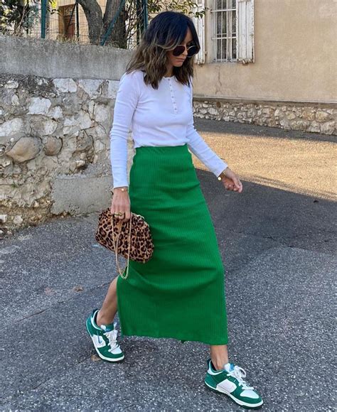 Long Maxi Skirt Outfits Green Skirt Outfits Green Pencil Skirt Outfit Maxi Skirts Long Green