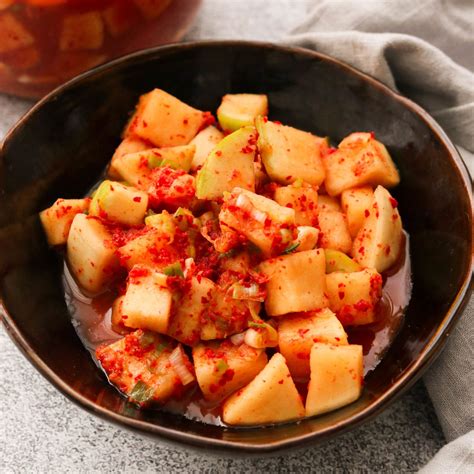 Kkakdugi Korean Radish Kimchi Paleo Whole30 Keto Vegan Option