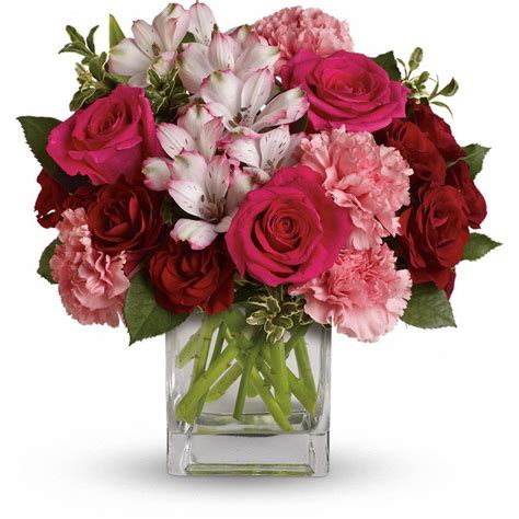 Pink Passion Bouquet Pink Flowers Arrangement Delivered Carnation Wedding Flowers Pink