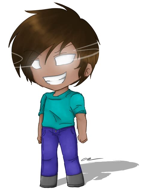 Herobrine Chibi By Orcaartzz On Deviantart