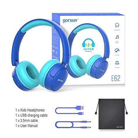 Gorsun Kids Bluetooth Headphones With Mic Childrens Wireless