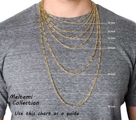 Mens Gold Chain Necklace 22 Thick Figaro Gold Etsy