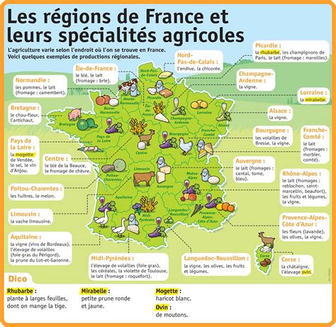 Autour De La Gastronomie Carte Régions Françaises Et Leurs