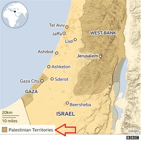 Map Of Palestinian Territories