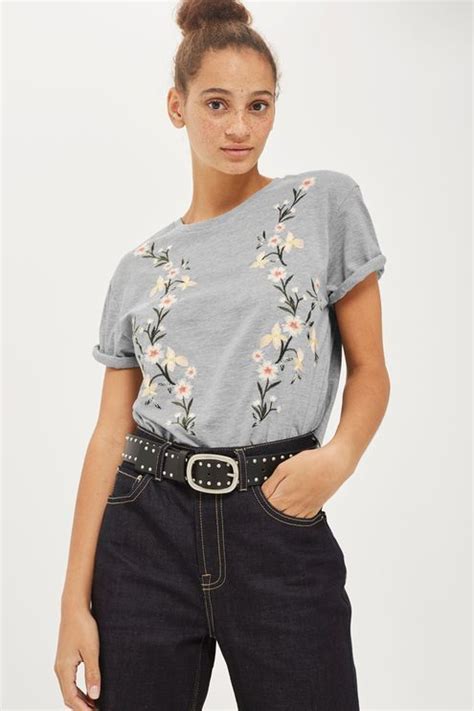 Floral Embroidery T Shirt Embroidered Clothes Clothes Topshop Outfit