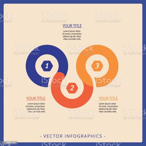 Three Step Process Chart Template Stock Illustration Download Image