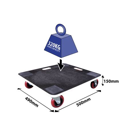 Easyroll 590 X 490 X 150mm Premier Rectangle Dolly Bunnings New Zealand