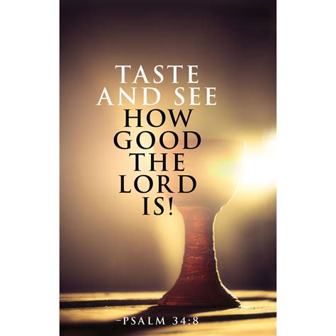Free clip art covers christian. Church Bulletin 11" - Communion - Taste and See (Pack of 50)