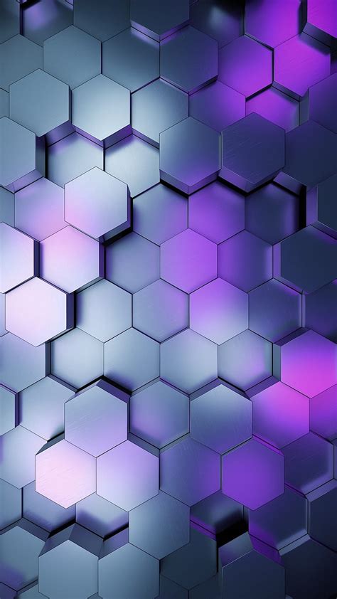 Hexagon Abstract Violet Hd Phone Wallpaper Peakpx