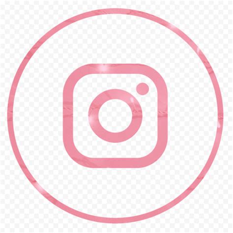 HD Pink Aesthetic Outline Circular Insta Instagram Logo Icon PNG Citypng