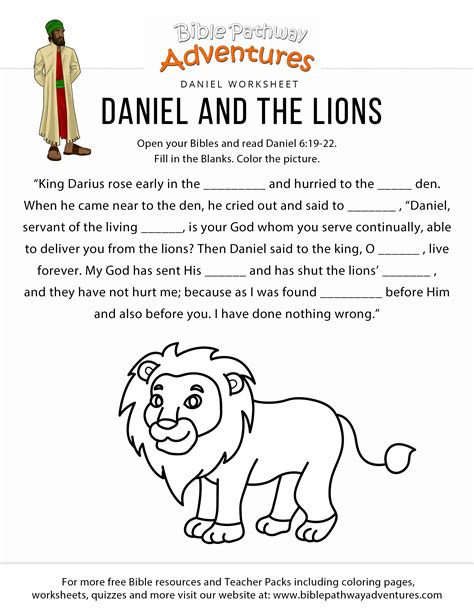 Daniel And The Lions Den Worksheets Fireboat