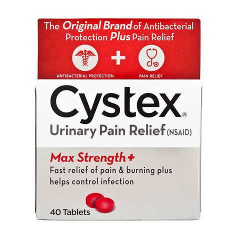 Cystex Urinary Pain Relief Tablets for Urinary Tract Infections, 40 Ct
