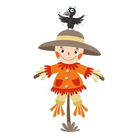 Premium Vector Cartoon Illustration Of A Scarecrow