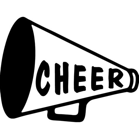 Cheer Megaphone Silhouette Clip Art