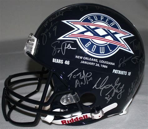1985 Chicago Bears Team Signed Super Bowl Xx Champs Logo Authentic