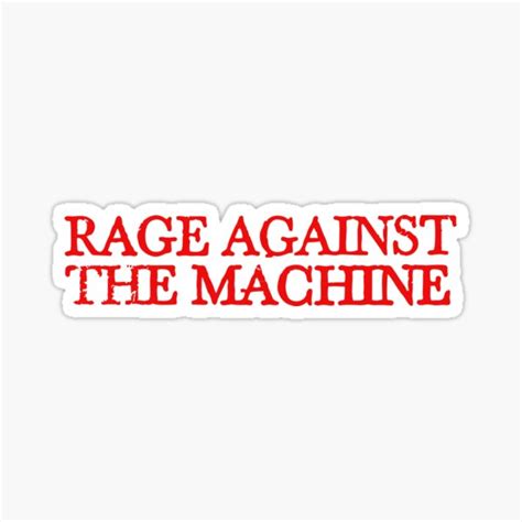 Rage Against The Machine Stickers Redbubble