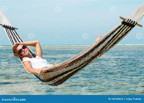 Girl Relaxing In Hammock Stock Photo Image Of Climate 184783624
