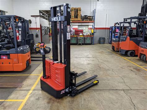 2640 Lbs Cap Electric Walkie Stacker New Limited Time Pricing