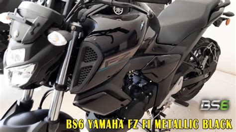 2020 Yamaha Fz Fi Bs6 Metallic Black Colour Full Specifications Ex