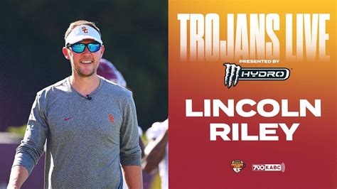 Trojans Live Lincoln Riley 41822 Youtube