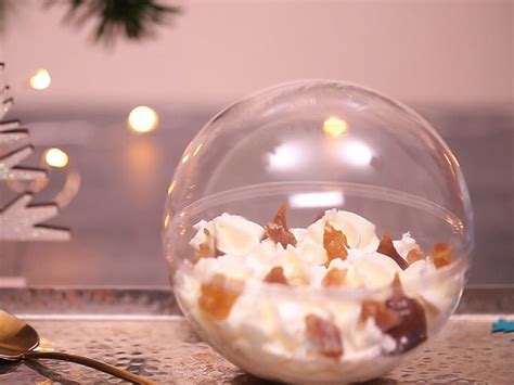 Verrine de thon et ses paillettes vertes. Boules de Noël façon Mont Blanc en vidéo | Boule de noel ...