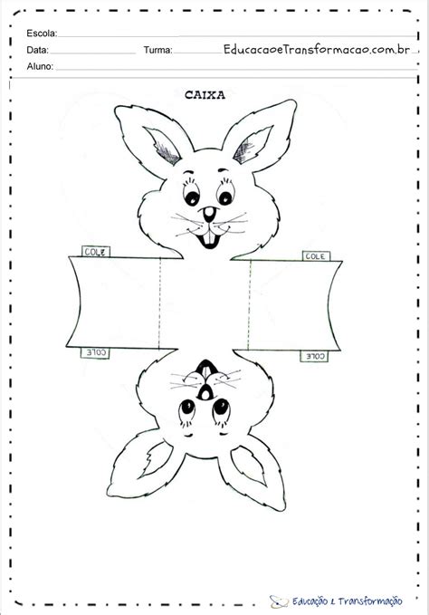 Desenhos de moldes de facas para imprimir : Desenho de coelho para colorir e imprimir - Moldes de Coelhos