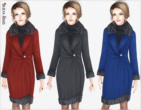Irida Sims3 Wool Coat By Irida Sims 3 Downloads Cc Caboodle Sims 3